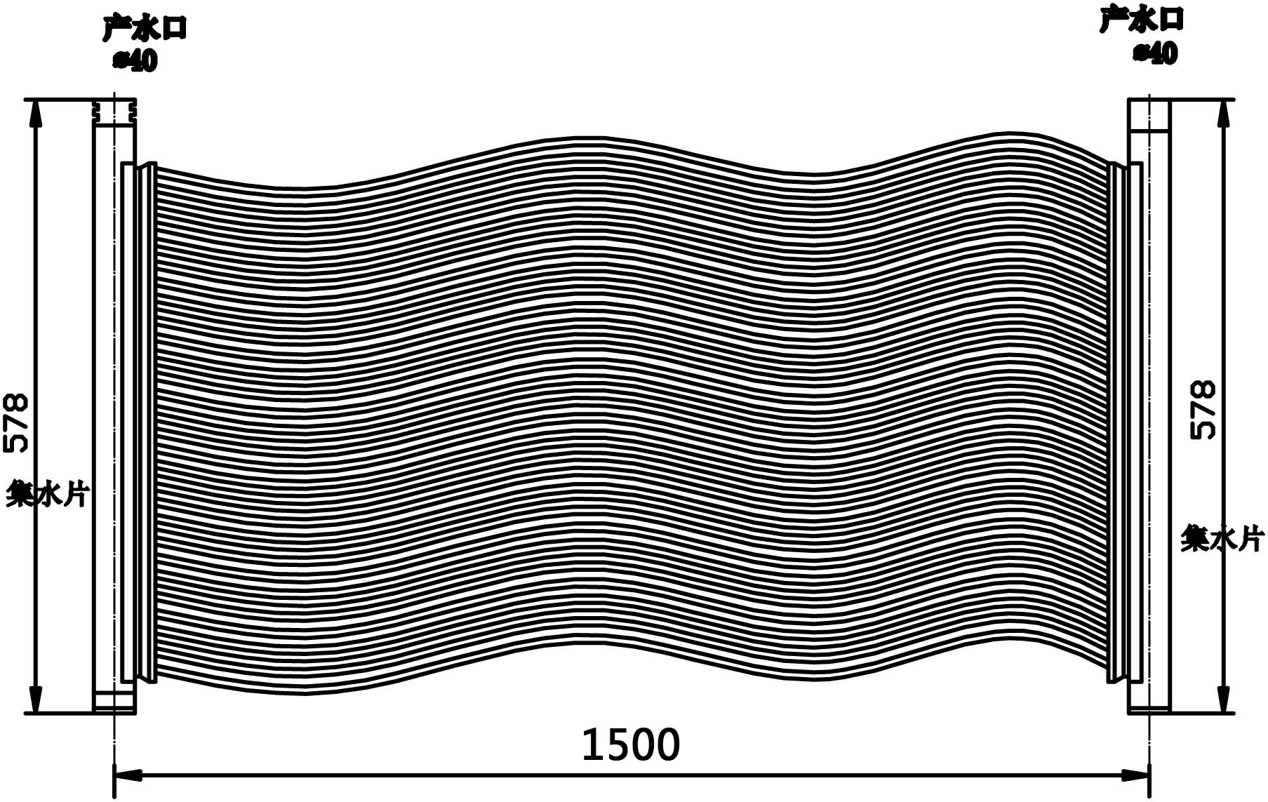 MBR membrane curtain model: JHM-MBR-I20 - Image 2